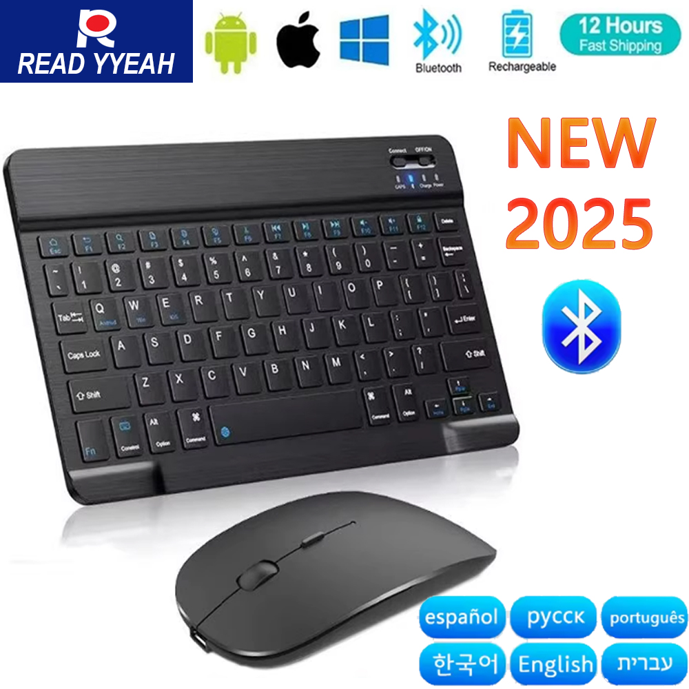 Mini Wireless Mouse - ใหม่ 2025 บลูทูธคีย์บอร์ดไร้สายเมาส์สำหรับไอโอเอส แอนดรอยด์ วินโดวส์แท็บเล็ตสำหรับไอแพด เสี่ยวมี่