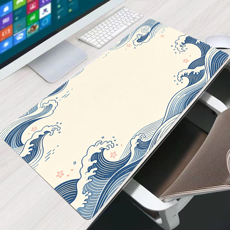 Laptop Accessories Gaming - แผ่นรองเมาส์คุณภาพสูง พื้นผิวเรียบสำหรับโต๊ะทำงาน อุปกรณ์เสริมสำหรับเกมขนาดใหญ่ สไตล์มินิมอล แผ่นรองเมาส์สำหรับเล่นเกมและใช้งานกับแล็ปท็อป