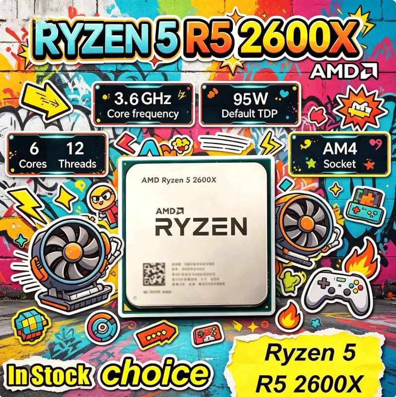 Amd Cpu Ryzen 5 - AMD Ryzen 5 2600X AM4 ซีพียูโปรเซสเซอร์