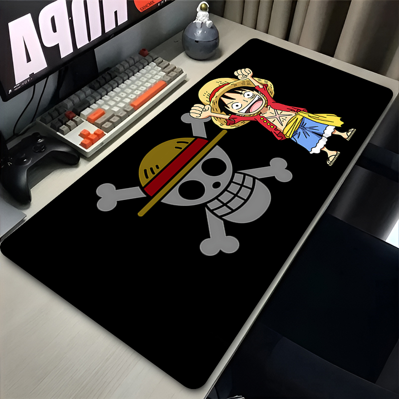Laptop Accessories Gaming - แผ่นรองเมาส์คอมพิวเตอร์แล็ปท็อปเกมเมอร์คีย์บอร์ดแผ่นรองเม้าส์อะนิเมะวันพีชน่ารักแผ่นรองเมาส์ขนาดใหญ่พีซีอุปกรณ์เสริมสำหรับเล่นเกมตกแต่งโต๊ะ