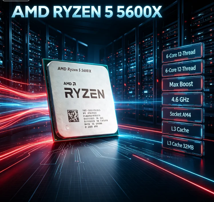 Amd Cpu Ryzen 5 - โปรเซสเซอร์ AMD Ryzen 5 5600X แบบปลดล็อคสำหรับเดสก์ท็อป