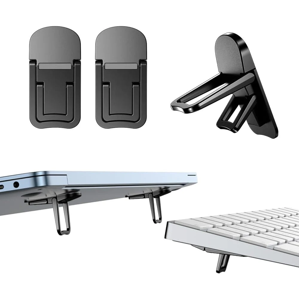 Laptop Accessories Dell - 2 ชิ้น/เซ็ตขาตั้งแล็ปท็อปแบบพับได้แบบพกพาที่วางโน้ตบุ๊คปรับระดับได้ขายึดระบายความร้อนแบบสากลสำหรับแล็ปท็อปแท็บเล็ต