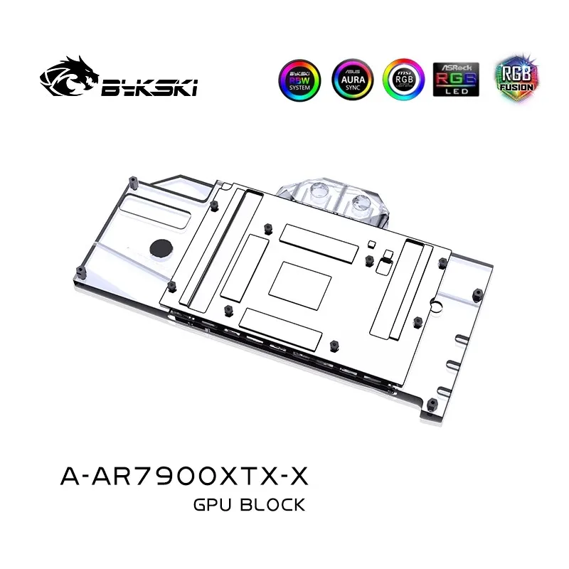 Amd Vga Rx 7900 Xtx - Bykski Water Block ใช้สําหรับ ASRock AMD