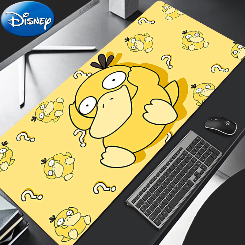 Laptop Accessories Mouse - แผ่นรองเมาส์สำหรับเล่นเกม P-Pokemon Psyduck 90x40 ซม. อนิเมะ