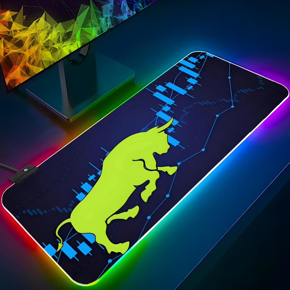 Laptop Accessories Rgb - แผ่นรองเมาส์ Market Bull RGB Backlit แผ่นรองเมาส์สำหรับแล็ปท็อป