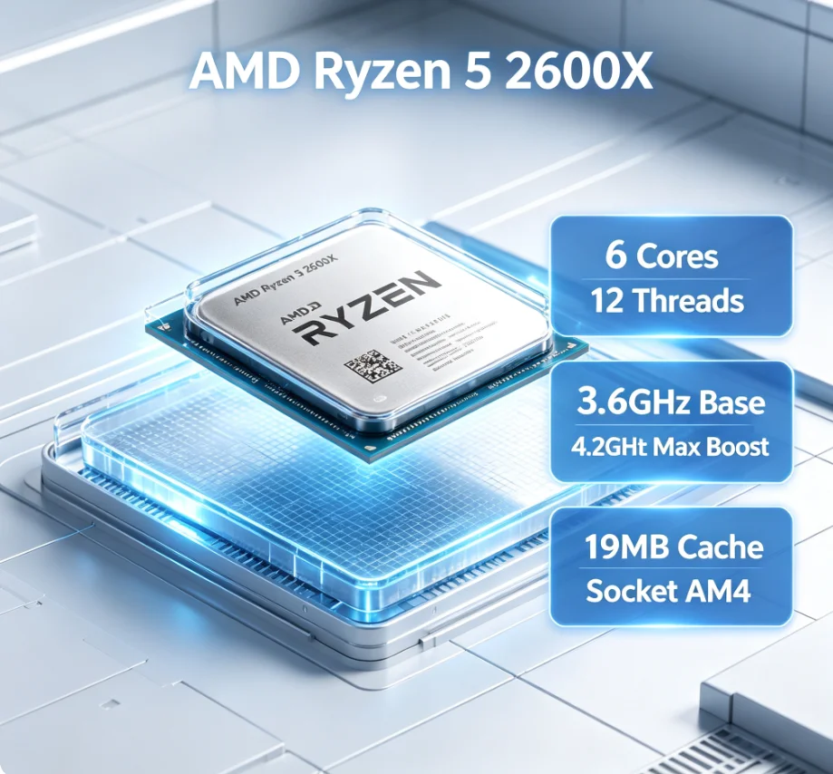 Amd Cpu Ryzen 5 - ซีพียู AMD Ryzen 5 2600X สำหรับเดสก์ท็อป