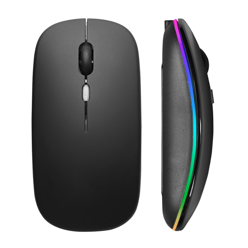 Mini Wireless Mouse - เมาส์ไร้สาย RGB ชาร์จ USB 2.4GHz บลูทูธเม้าส์คอมพิวเตอร์ไร้สายเมาส์เกมมิ่งแบบมีไฟ