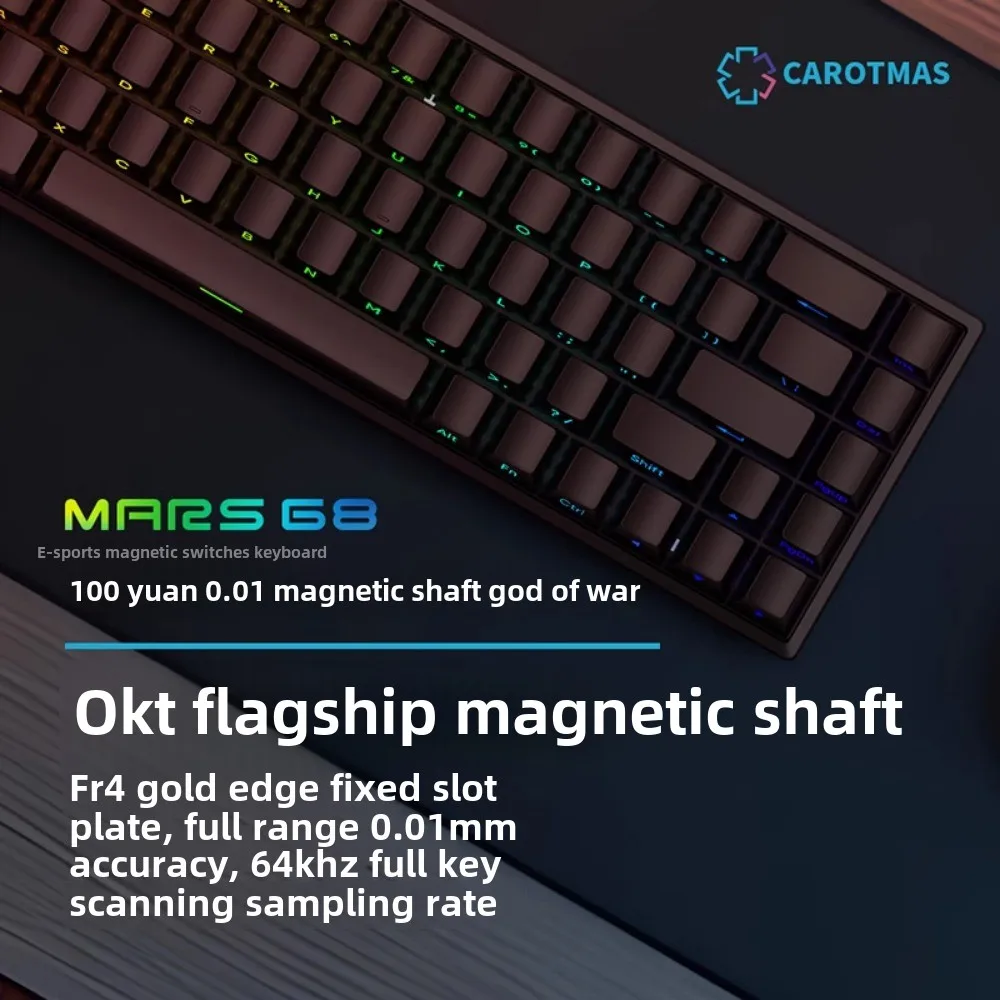 Laptop Accessories Rgb - Mars 68 PRO แกนแม่เหล็กคีย์บอร์ดเชิงกลคีย์บอร์ดเกม 0 Dead