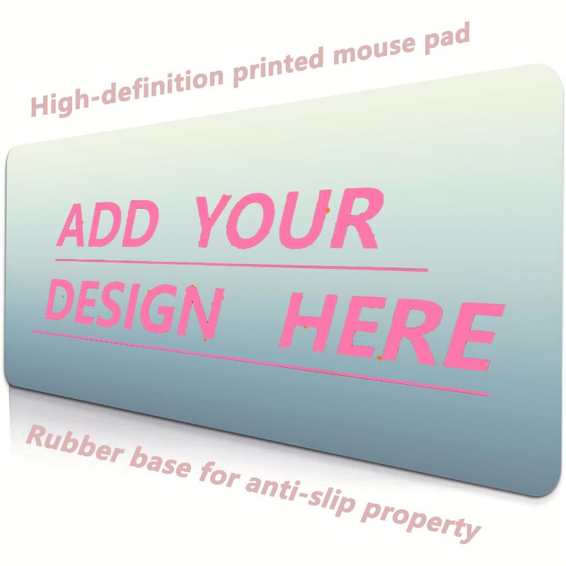 Laptop Accessories Gaming - แผ่นรองเมาส์เกมมิ่งแบบมีรูปภาพส่วนตัว แผ่นรองโต๊ะพร้อมรูปภาพที่ปรับแต่งได้ แผ่นรองเมาส์ขนาดใหญ่สำหรับคอมพิวเตอร์พีซีและแล็ปท็อป อุปกรณ์เสริมคอมพิวเตอร์ ของขวัญ