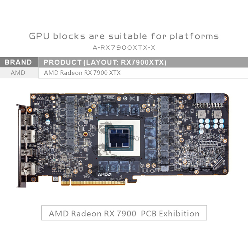 Bykski A-RX7900XTX-X Water Blo - Amd Vga Rx 7900 Xtx บทวิจารณ์และราคา