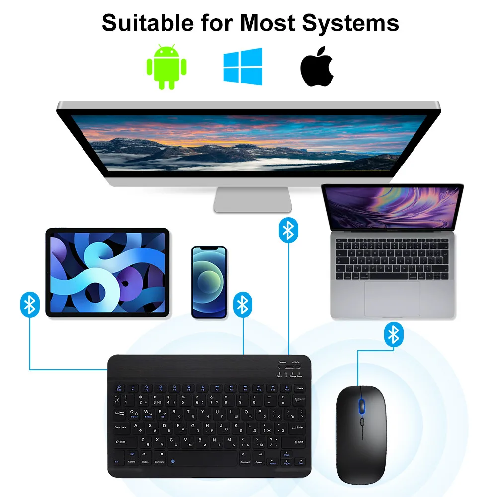 ใหม่ 2025 บลูทูธคีย์บอร์ดไร้สา - Mini Wireless Mouse บทวิจารณ์และราคา