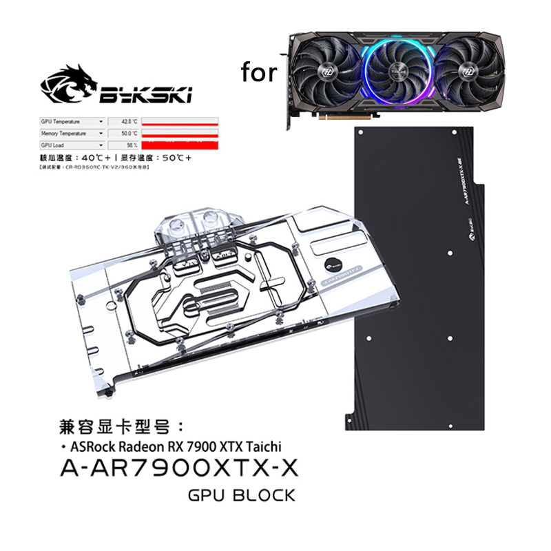 Bykski Water Block ใช้สําหรับ  - Amd Vga Rx 7900 Xtx บทวิจารณ์และราคา