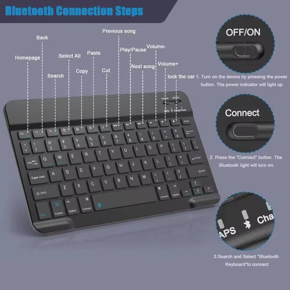 คีย์บอร์ดไร้สายบลูทูธ คีย์บอร์ - Mini Wireless Mouse บทวิจารณ์และราคา