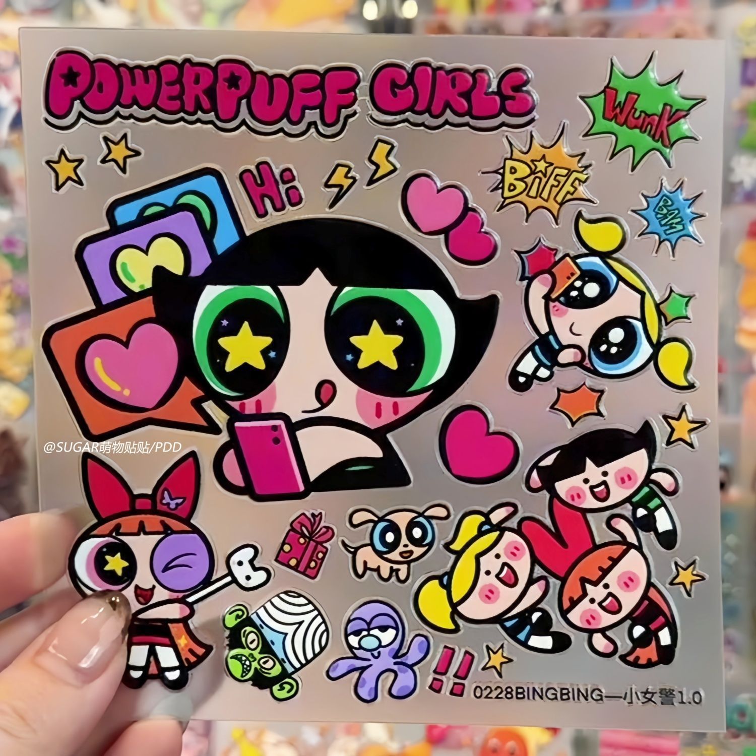 สติกเกอร์ตัวการ์ตูนพาวเวอร์พัฟ - Laptop Accessories For Girls บทวิจารณ์และราคา