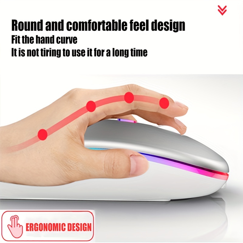 เมาส์ไร้สาย RGB ชาร์จ USB 2.4G - Mini Wireless Mouse บทวิจารณ์และราคา