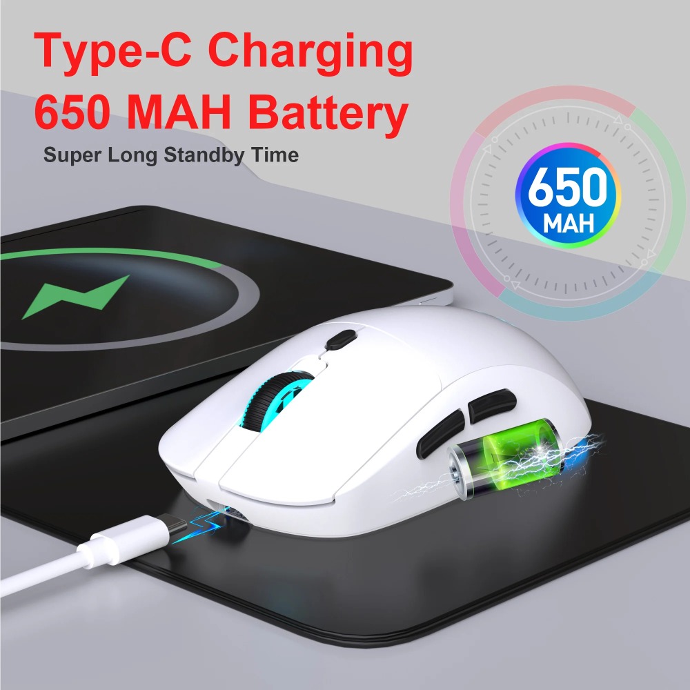 เมาส์ไร้สายแบบชาร์จไฟได้ 2.4G  - Laptop Accessories Rgb บทวิจารณ์และราคา