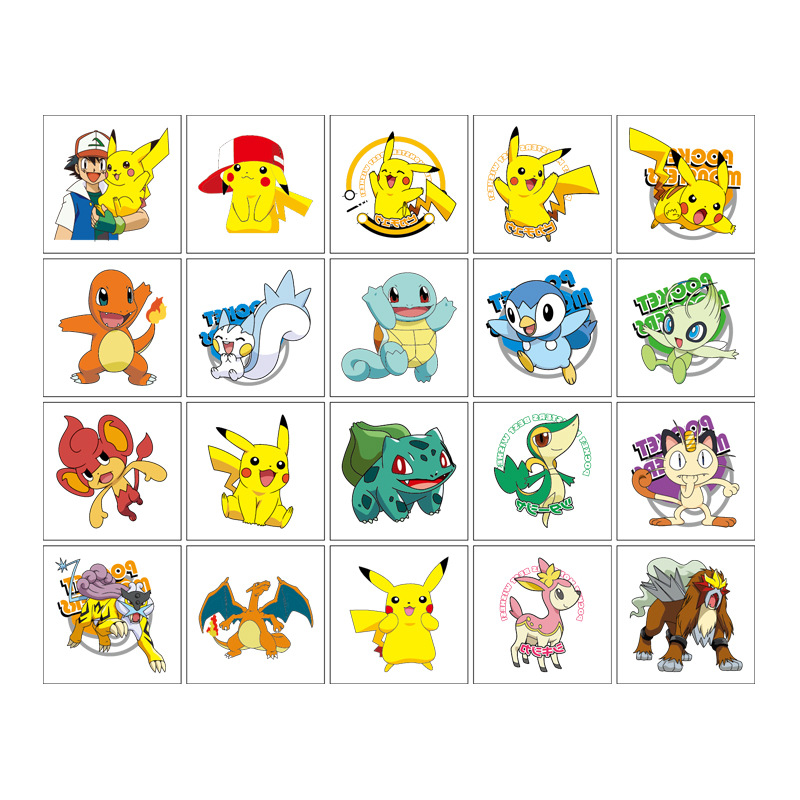 5*5 ซม.20pcs Pokemon Pikachu T - Laptop Accessories And Parts บทวิจารณ์และราคา