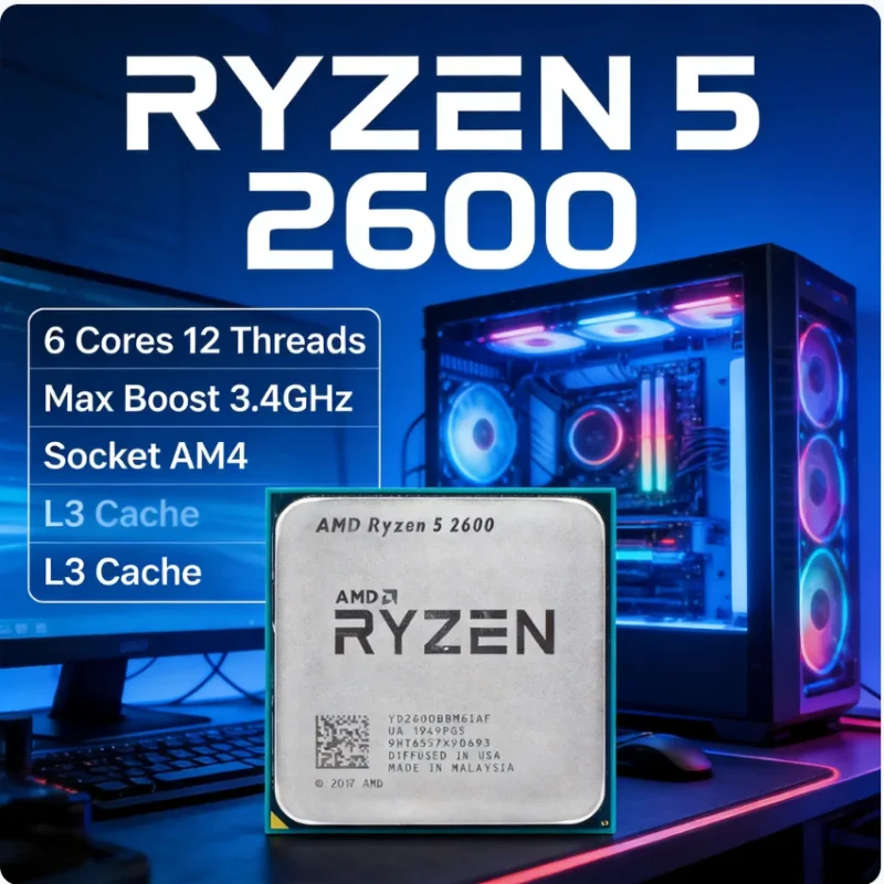 ซีพียู AMD Ryzen5 2600 R5 2600 - Amd Cpu Ryzen 5 บทวิจารณ์และราคา