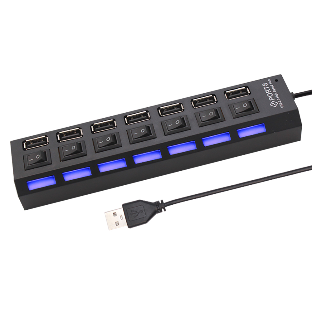 7 พอร์ตยูเอสบี 2.0 ฮับสปลิตเตอ - Laptop Accessories And Parts บทวิจารณ์และราคา