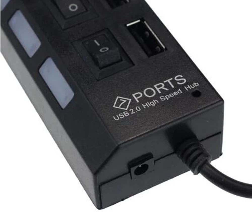 7 พอร์ตยูเอสบี 2.0 ฮับสปลิตเตอ - Laptop Accessories And Parts บทวิจารณ์และราคา