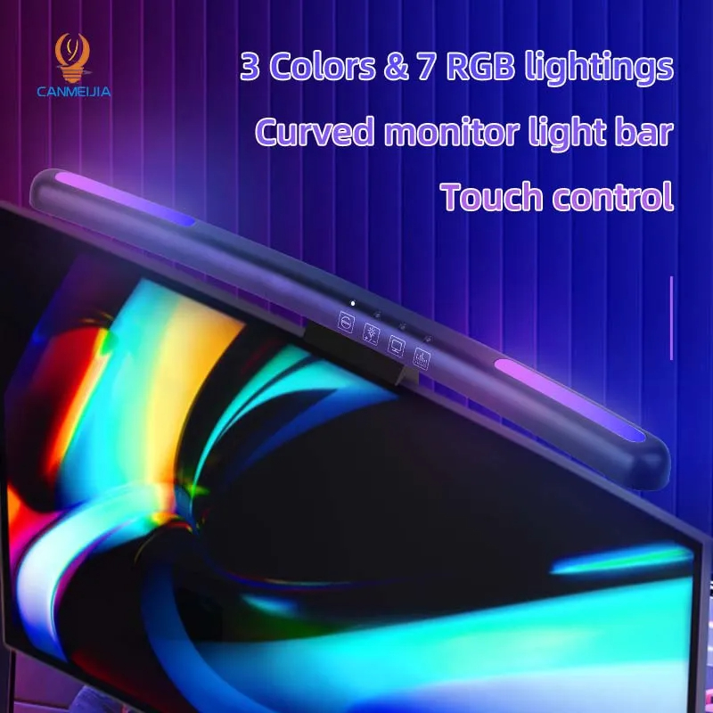 โคมไฟหน้าจอแอลอีดีโค้ง USB RGB - Laptop Accessories Rgb บทวิจารณ์และราคา